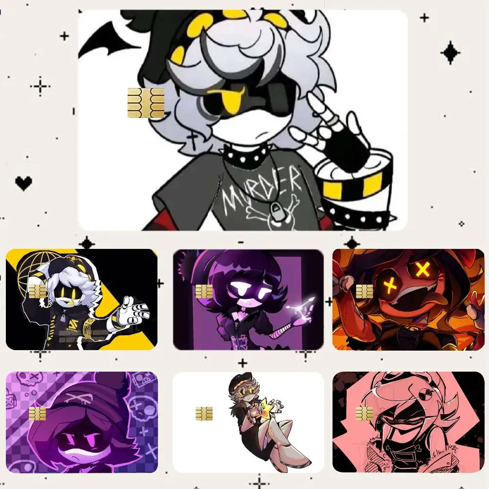 

Murder Drones HD Waterproof Card Skins Protective Stickers for Credit Bank Game Cards