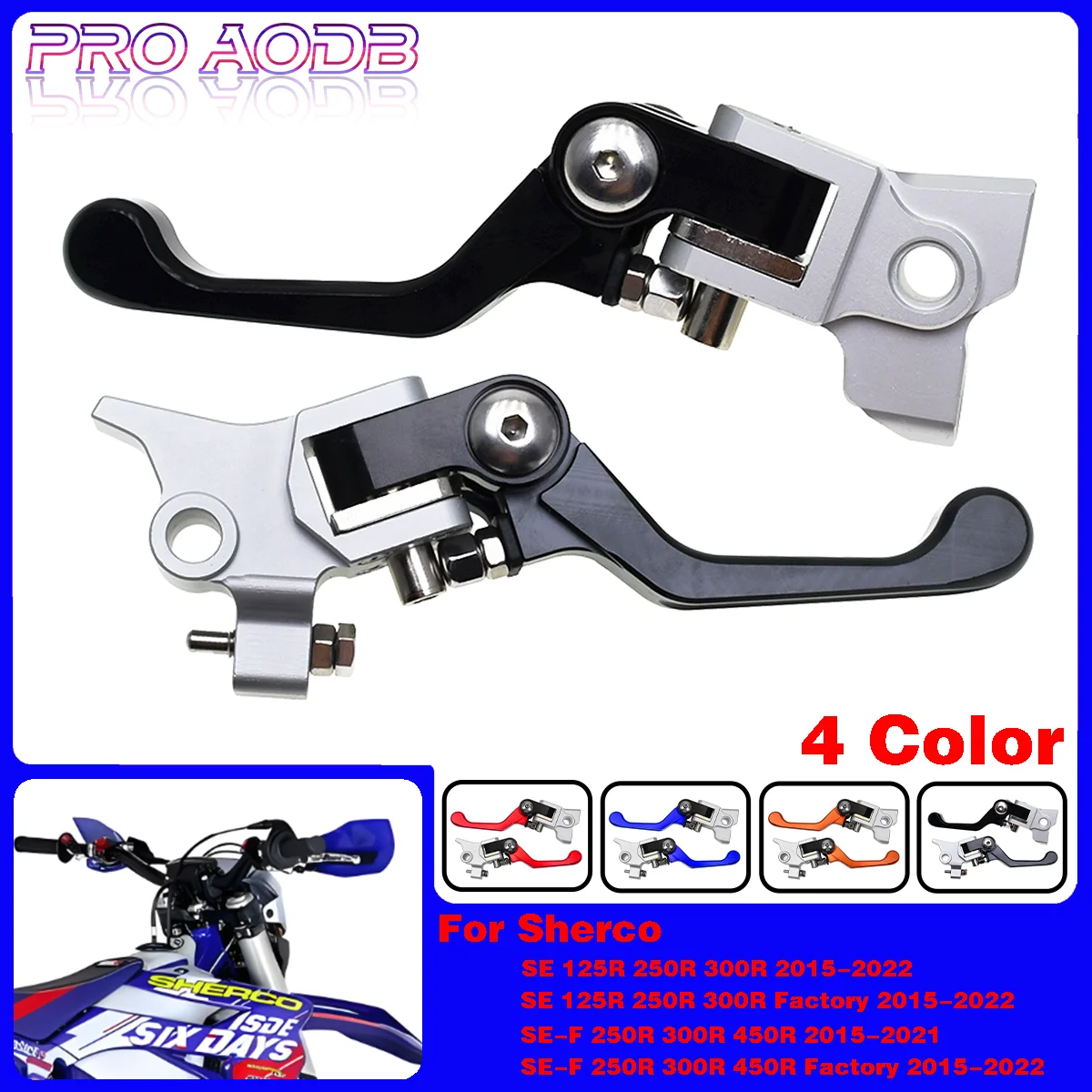 Motorcycle CNC Brake Clutch Lever Handle For Sherco SE SE-F SEF 125R 250R 300R 450R Factory 2015-2022 Endurance dirt bike parts