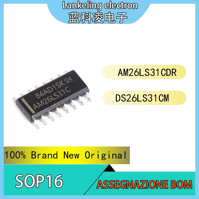 AM26LS31CDR DS26LS31CM AM26LS31C CMX 100% nuovissimo circuito integrato originale SOP16