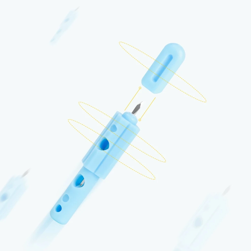Blood Collection Pen Tips Lancet Lancing Penbloodletting 21G Disposable Sterile for Diabetes Three-needle Pen Multi-four Head view 4