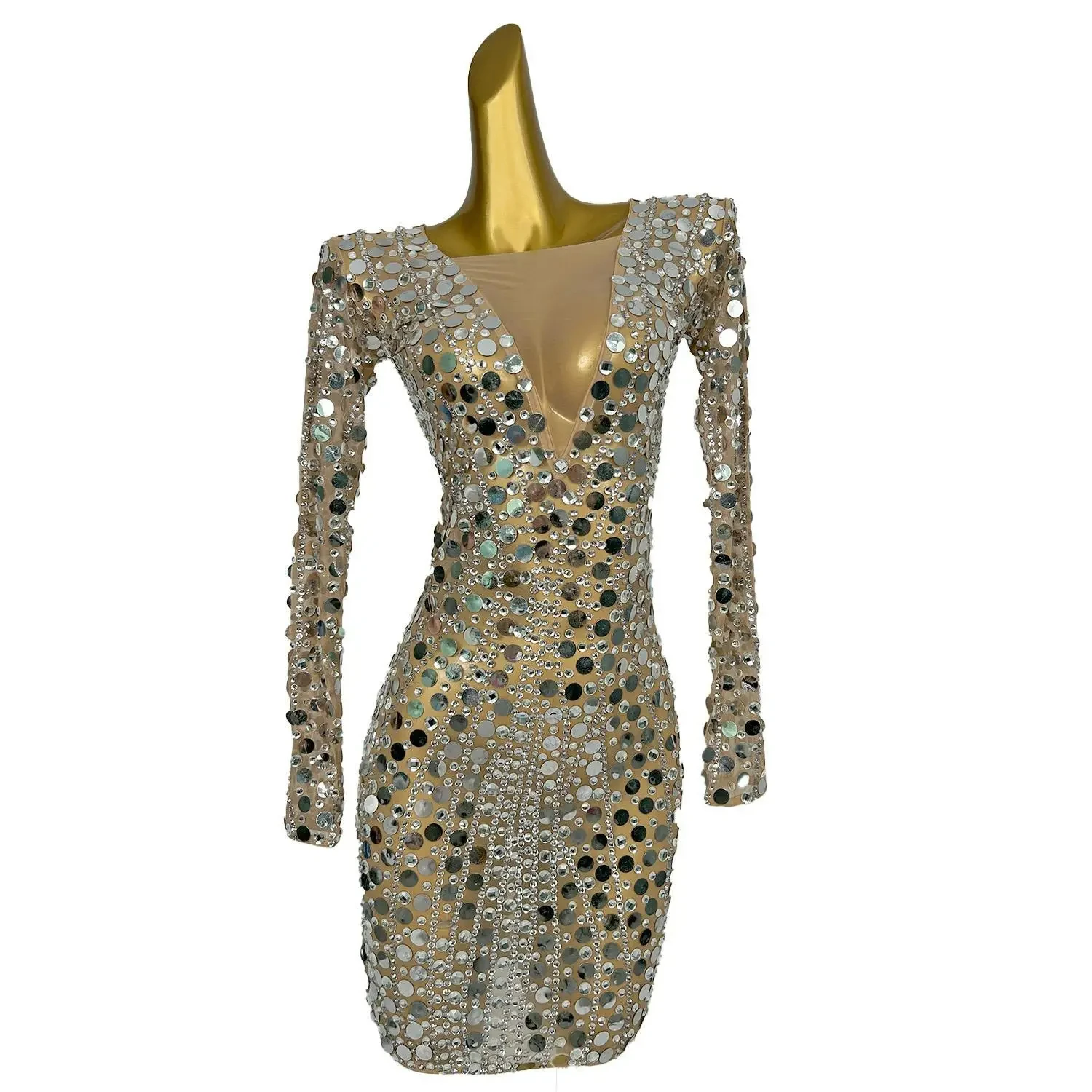 

Sparkly Bling Sequins Banquet Cocktail Pencil Dress Women Festival Clothing Evening Gowns Female Sexy Night Club Party Dress
