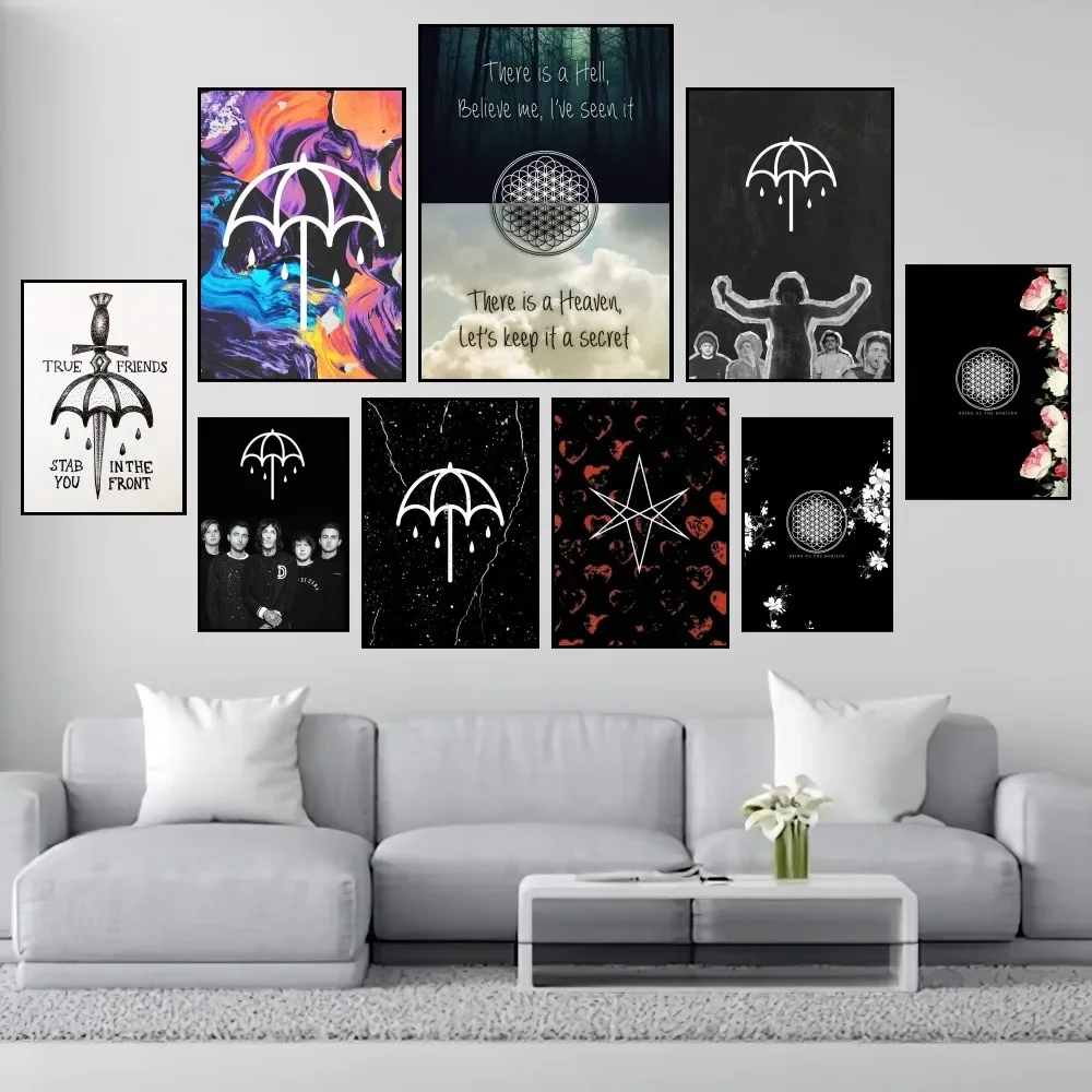 

Rock Band B-Bring Me The H-Horizon Poster Prints Wall Painting Bedroom Living Room Decoration Office Home