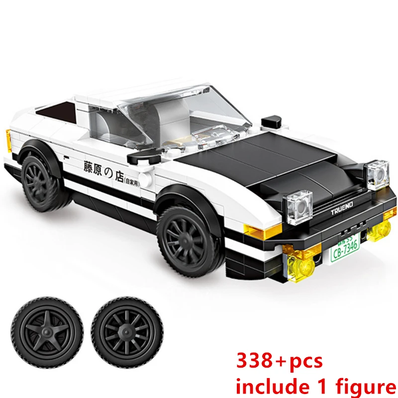 NEW Speeds Champions Serise Initial D AE86 Famous Supercar Racing Car Sports Building Blocks Bricks Kits Model