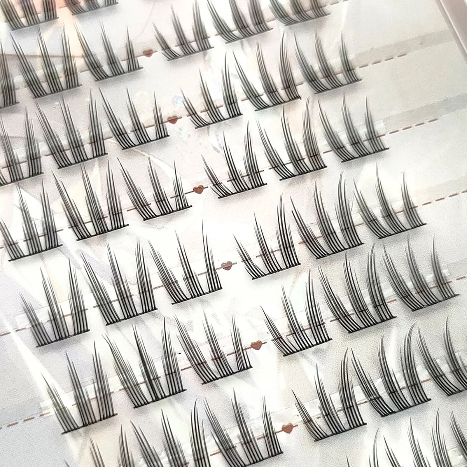 Manga Cluster Eyelash Set Large Capacity Thick Curly Grafted Eyelashes Korean Style DIY Idol Large Capacity False Eyelashes Kit