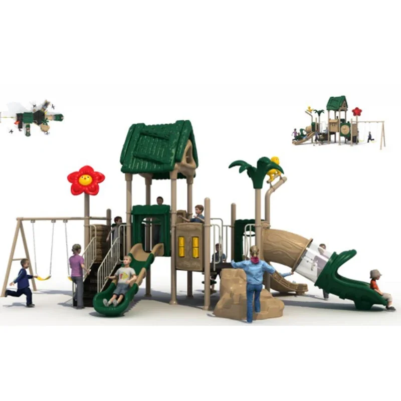 Parco giochi in plastica per bambini, attrezzatura da giardino, parco giochi all'aperto