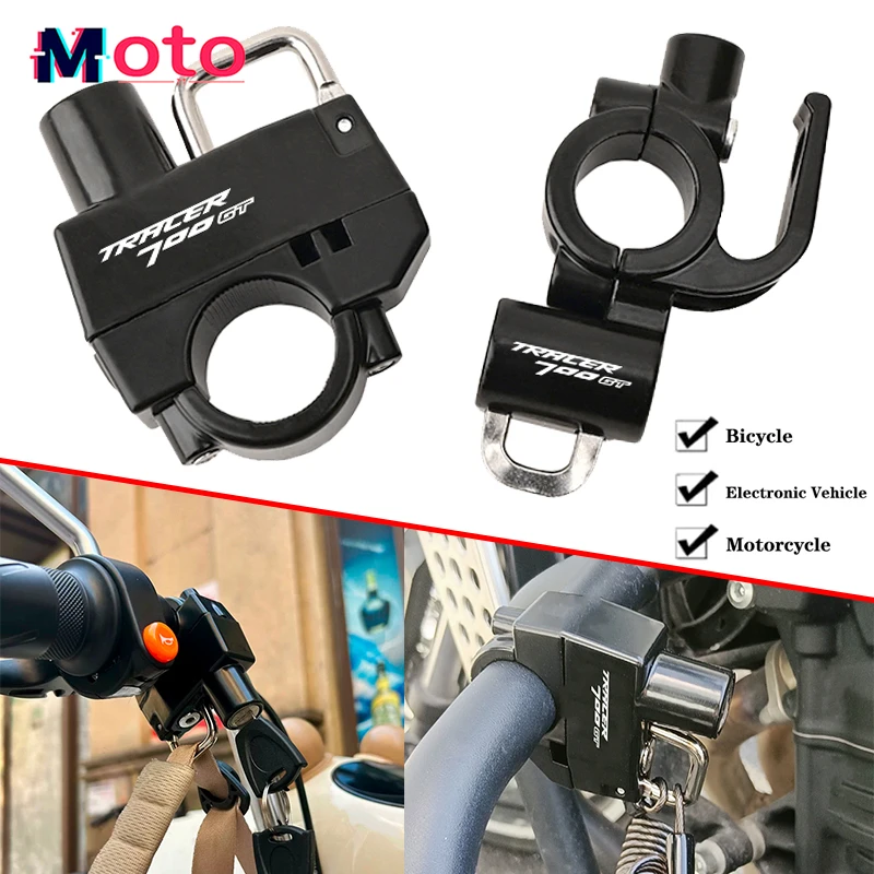 For Yamaha TRACER 900 700 GT 900GT TRACER 2015-2024 High quality Motorcycle CNC Accessories Helmet Lock Anti-Theft Helmet