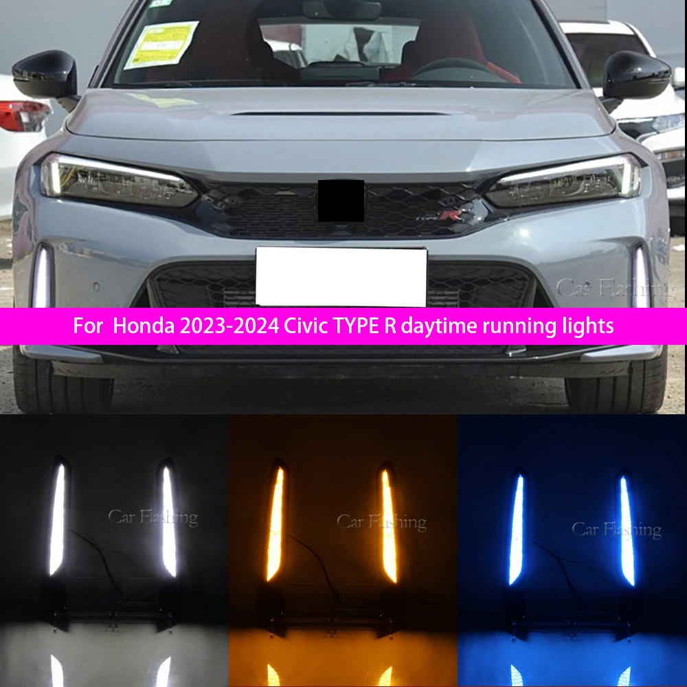 

For 2023-2025 Honda Civic Type R FL5 | LED DRL Fog Lights w/ Sequential Turn Signals | Track-Ready Upgrade