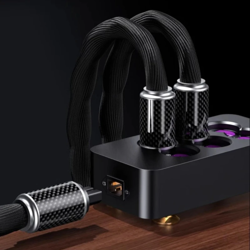 

PS-1000 US American Standard Gold-plated 6-way Copper Telluride Power Supply Socket Audio
