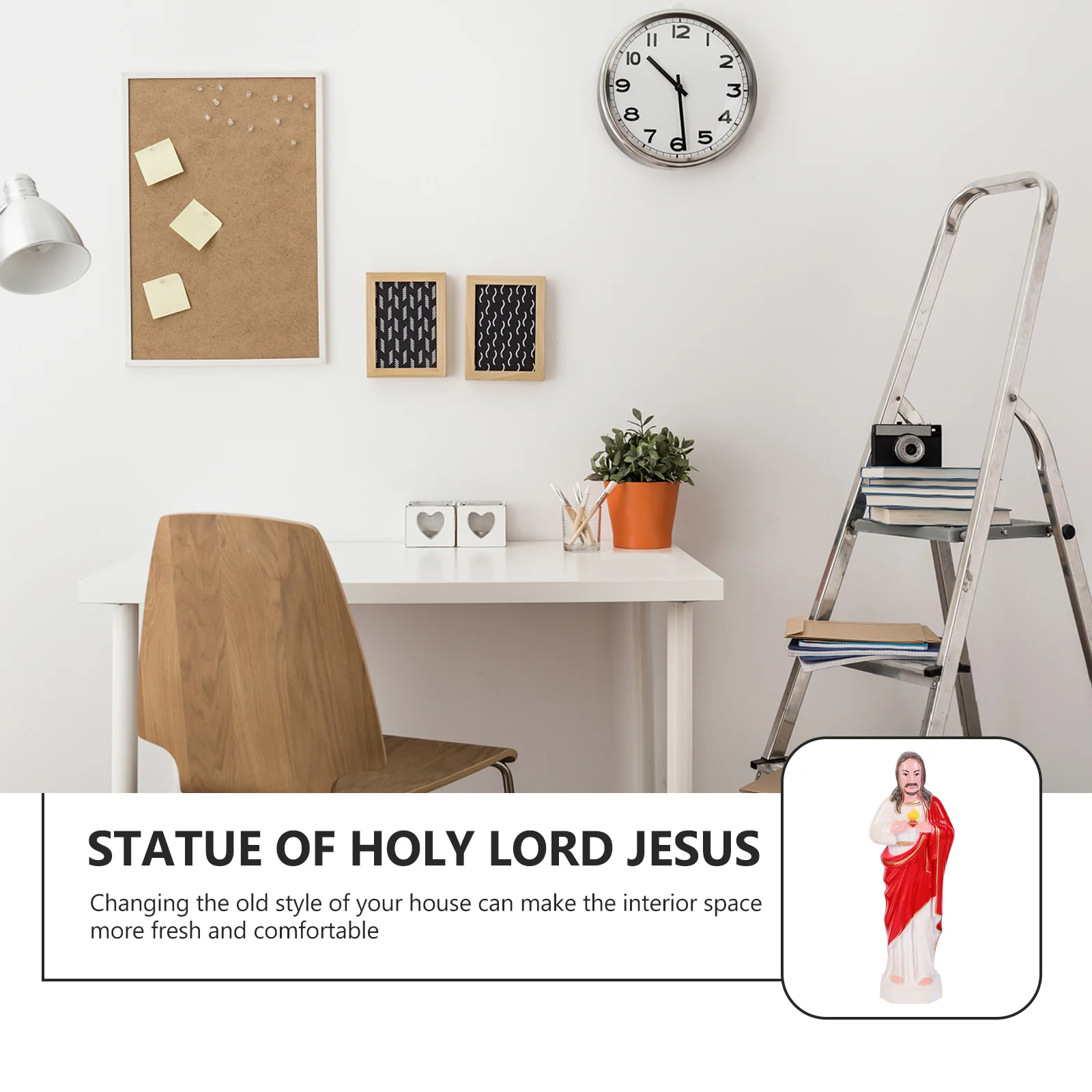 

1Pcs Jesus Statue Catholic Ornament Religious Gift Home Decor Christian Adornment Jesus Statue