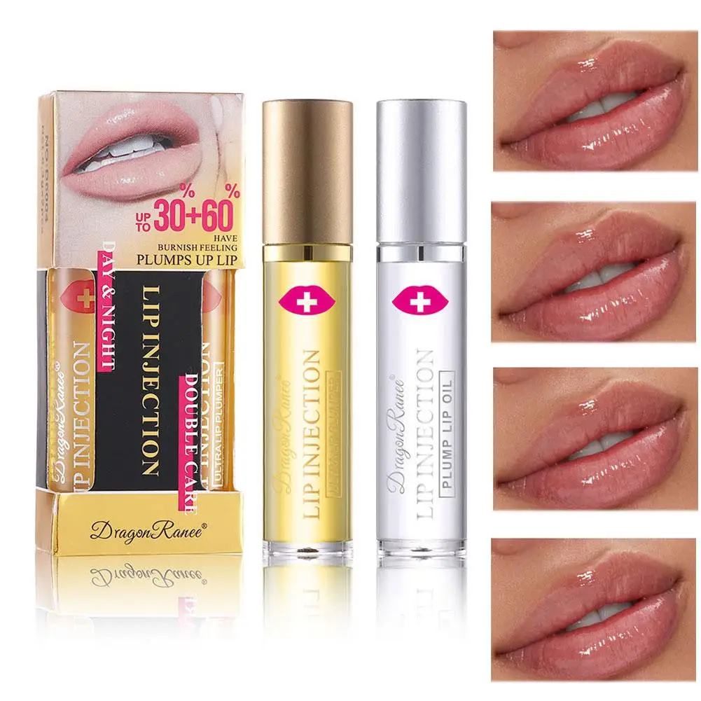 Instant Volume Lip Plumper Oil Set Anti-Wrinkle Reduce Increases Sexy Moisturizing Fine Care Elasticity Lips Cosmetics Lip M9X4