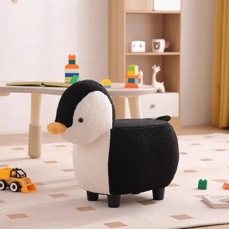 cartoon animal stool movable wheeled portable low stool household multifunctional muebles para habitación living room furniture