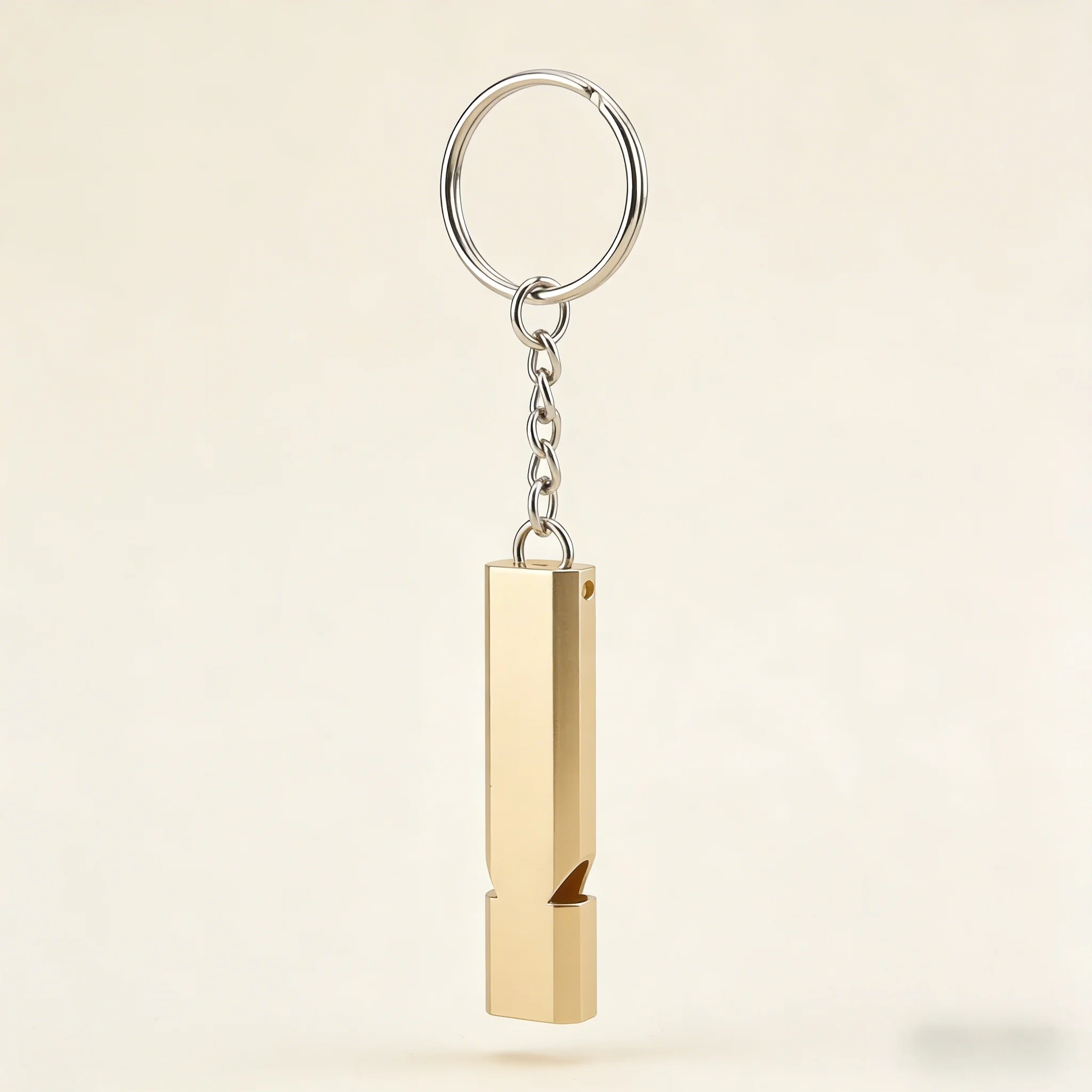 

Compact Durable Golden Survival Whistles (5.7cm): Metal Whistles with an Attractive Gold Finish.