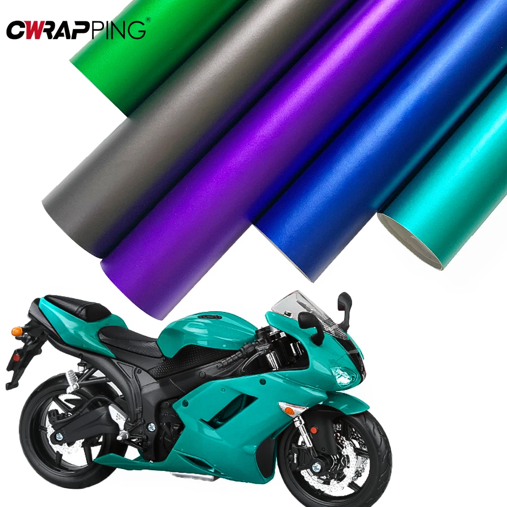 Motorcycle Ice Film Vinyl Wrapping Chrome Matt Film Motorcycle Vehicle Sticker for DIY Motorcycle Auto External Decal Accessorie