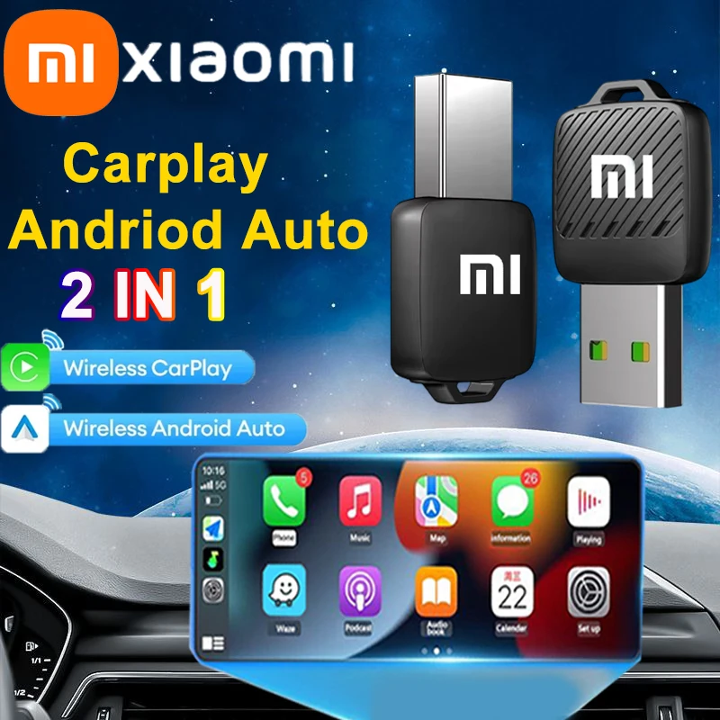 ﻿   Xiaomi 2 In1 محول تلقائي لاسلكي يعمل بنظام Android دونغل CarPlay اللاسلكي أنظمة السيارة الذكية AI صندوق ذكي لسيارة CarPlay السلكية