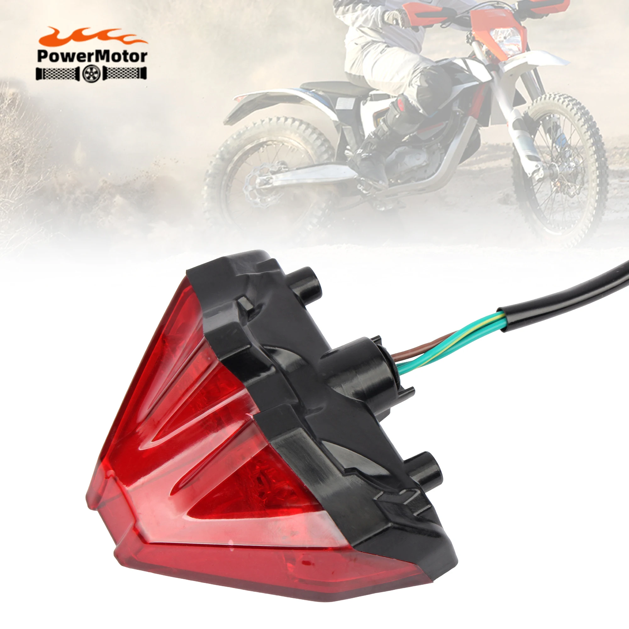 

Enduro DirtBike Rear Fender Taillight Brake Light License Plate Light Wick For KTM EXC EXCF XCW XCFW XWF 2024 Motocross Parts