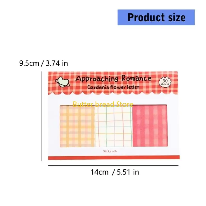 W89C Colorful Note Notepads With Lines Writing Pad Adhesive Paper Multipurpose Note Book for School Office Reminders view 6