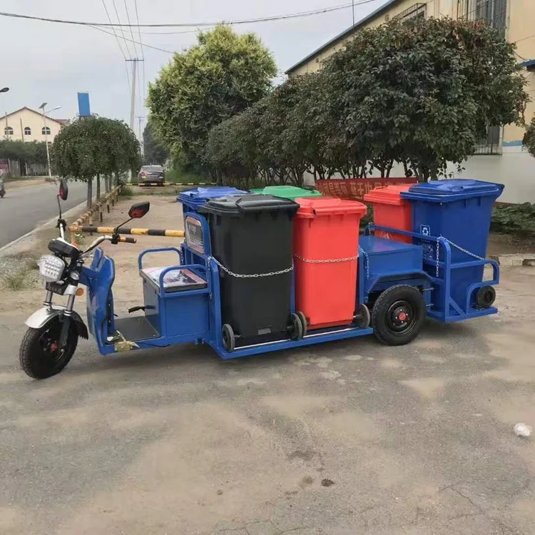 HCY New energy four-barrel garbage sanitation truck, property six-barrel truck, trash can sorting truck