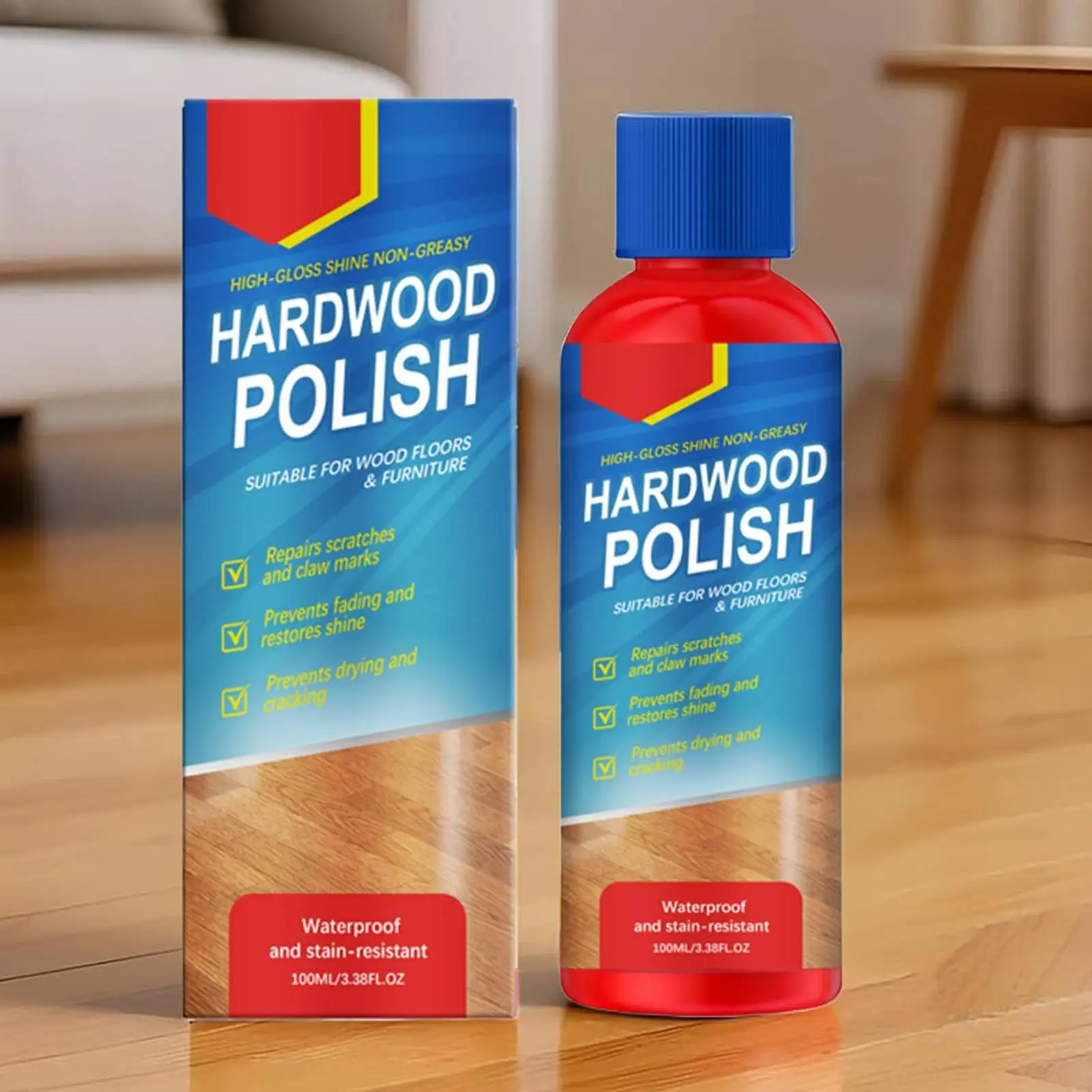 Hardwood Floor Polishing Wood Floor Restorer 100ml High Gloss Protective Polishing Cleaner For Old Wet Furniture Cabinet Table