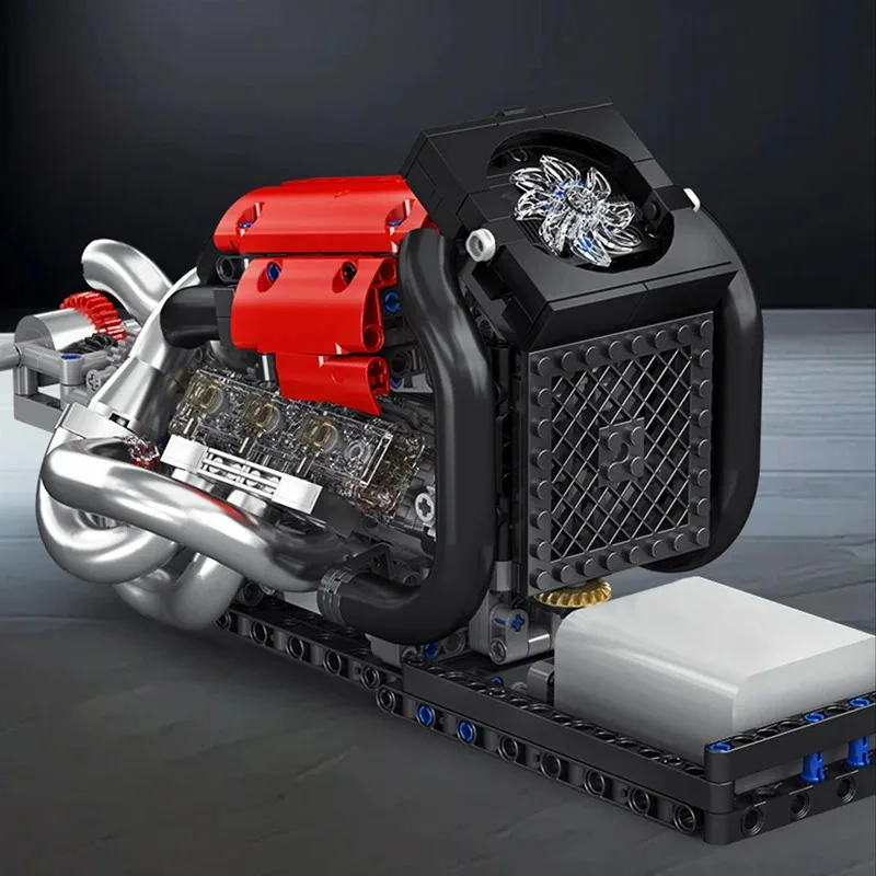 Mould King 10188 jouets de moteur de voiture technique le moteur motorisé STR 13 formule un bloc de construction ensemble de briques cadeau de noël pour enfants