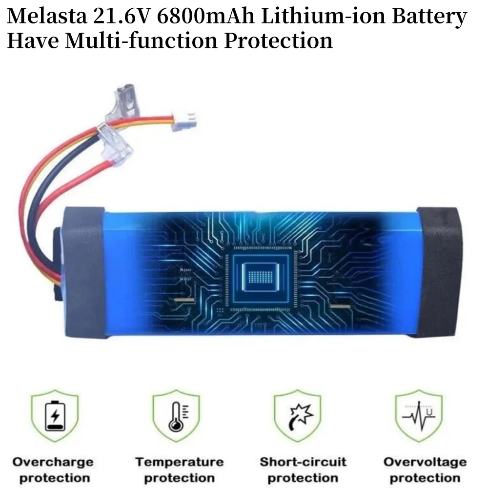 21.6v 6800 MAh Lithium Ion Vacuum Replacement, for  FW25M-01 FW25W-01 FW09010ECN HF10E-01 HF20E-01 S3-01 Vacuum Cleaner Battery.