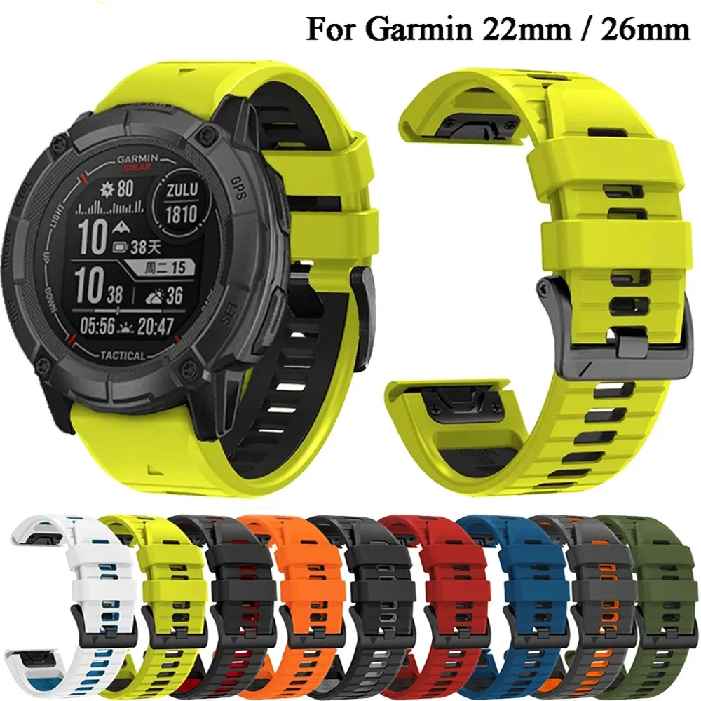 For Garmin Tactix Delta 7 Pro Descent MK2i MK2 MK1 Enduro 2 Quickfit 22/26mm Watch Band Strap D2 Delta PX Bracelet Accessories