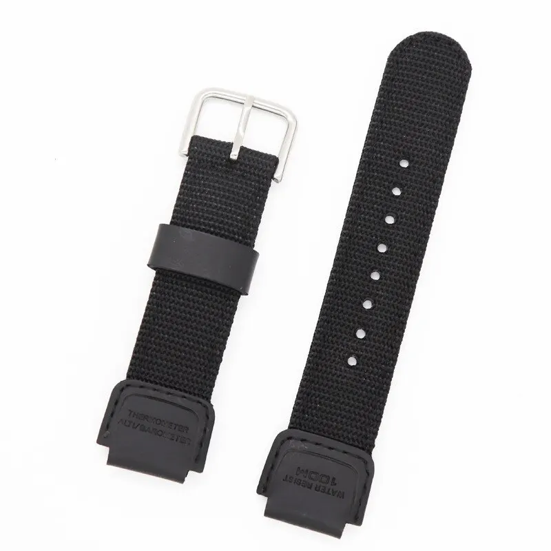 Nylon Watchband Bracelet for Casio F-108WH W-215 W-216 Sport Watch Strap Belt Wristband for casio F108WH W216 W215 Bracelet Blac