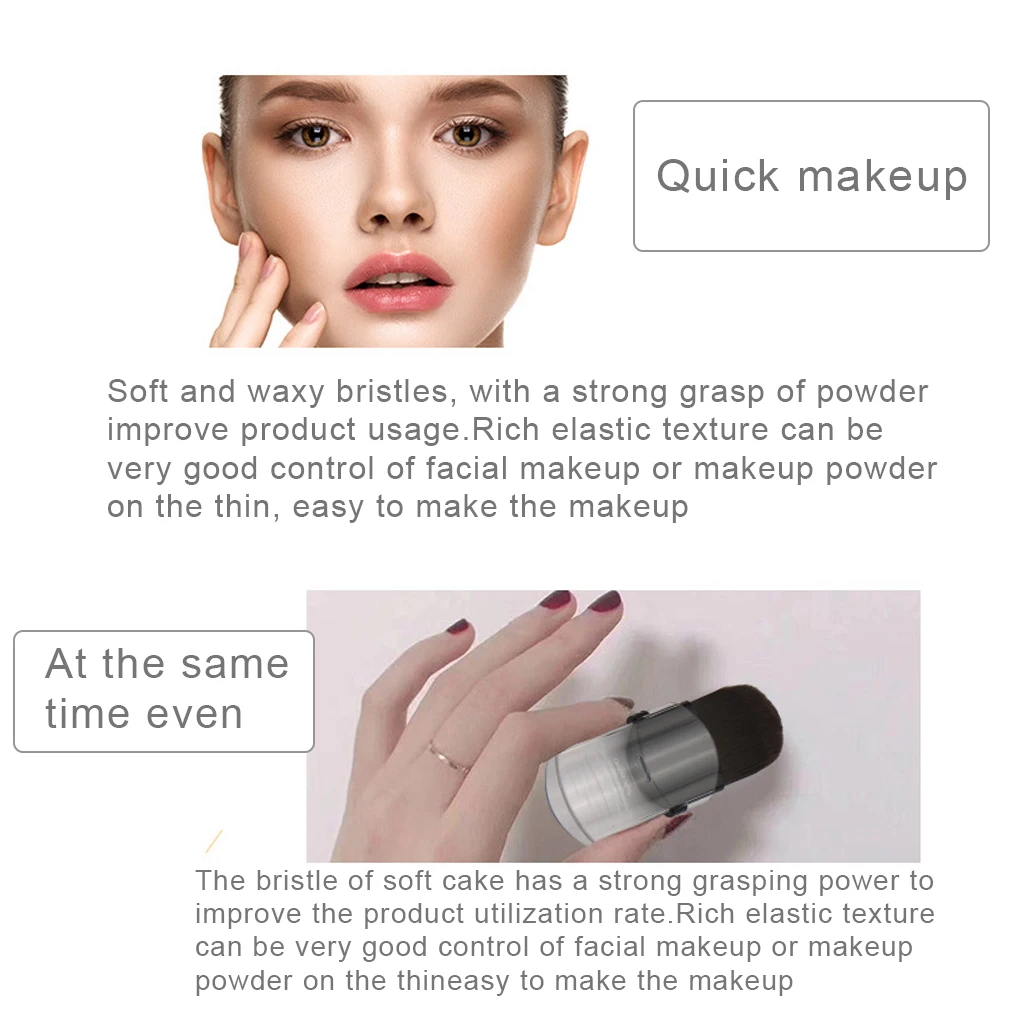 Mini Retractable Makeup Brush Portable Cheek Loose Cosmetic Powder Sofa Brush Cosmetic Tool