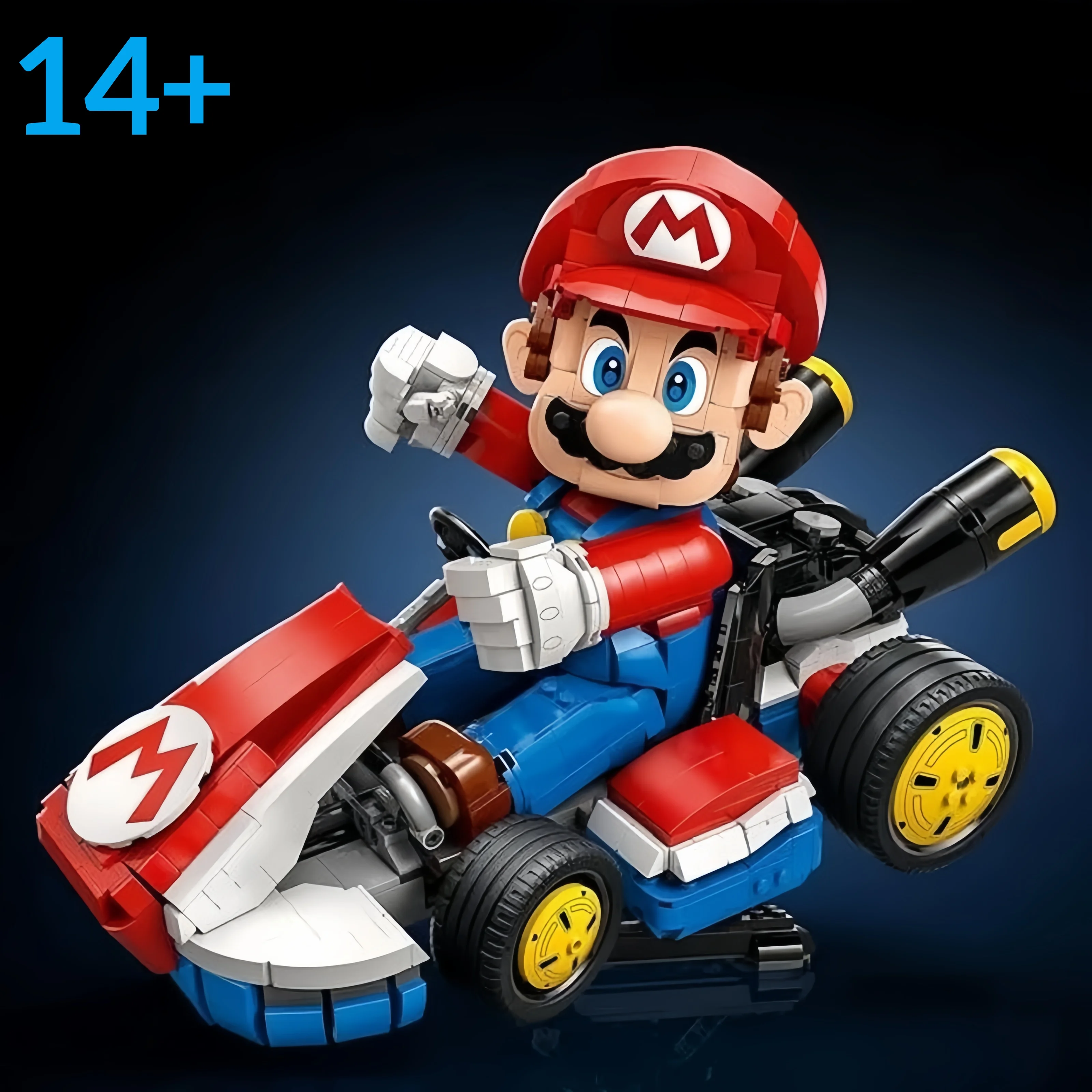 

New Marioed 72037 Standard Kart Model Building Blocks Classic Game Racing Car Assembly Bricks Toys for Kids Educational Gift