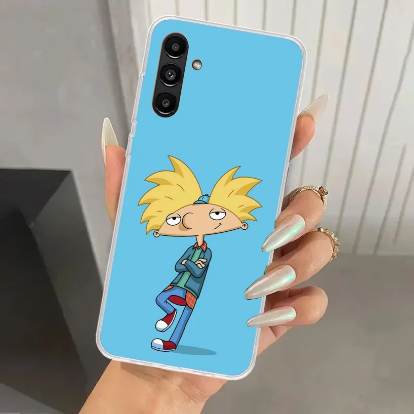 Cartoon Hey Arnold Fondos Phone Case for Samsung Galaxy A15 A25 A35 A55 A14 A24 A34 A13 A53 A12 A52S A23 A33 A24 A34 A03S A04S A