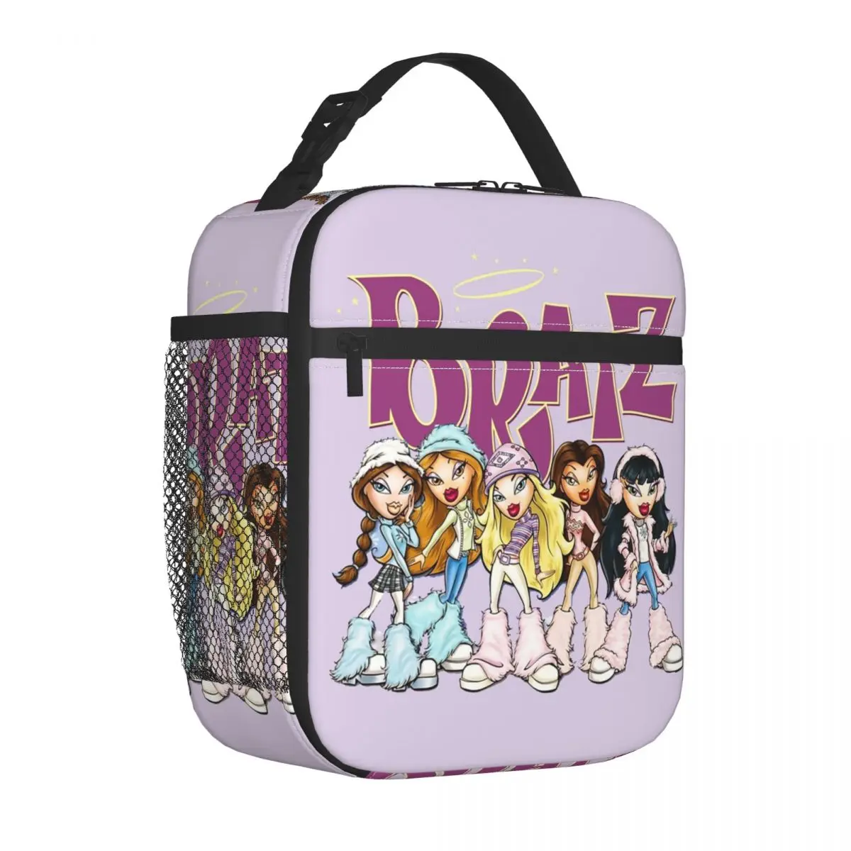 Cartoon Sexy Bratz Rock Angelz Insulated Lunch Bag for Women Resuable Cartoon Manga Anime Cooler Thermal Bento Box Work School