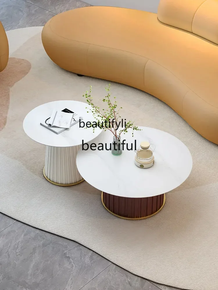 

Popular Disposable Technology Cloth Sofa Rest Area Reception Room Clothing Store Curved Coffee Table Combination Office