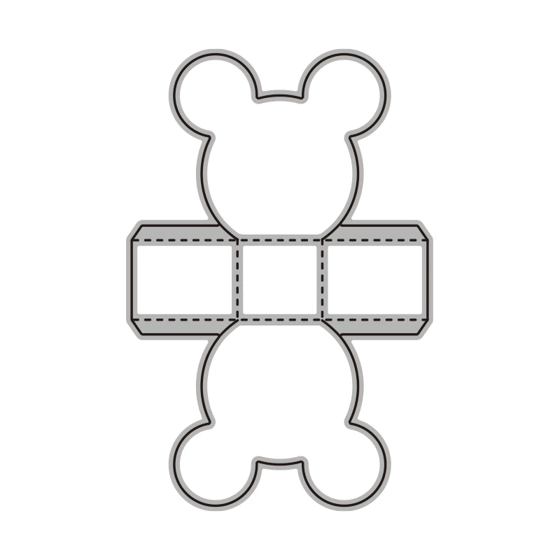 Disney Mouse Party Box Metal Cutting Dies Cartoon Character Die Cuts Stencil Scrapbooking DIY Album Stamp Paper Card