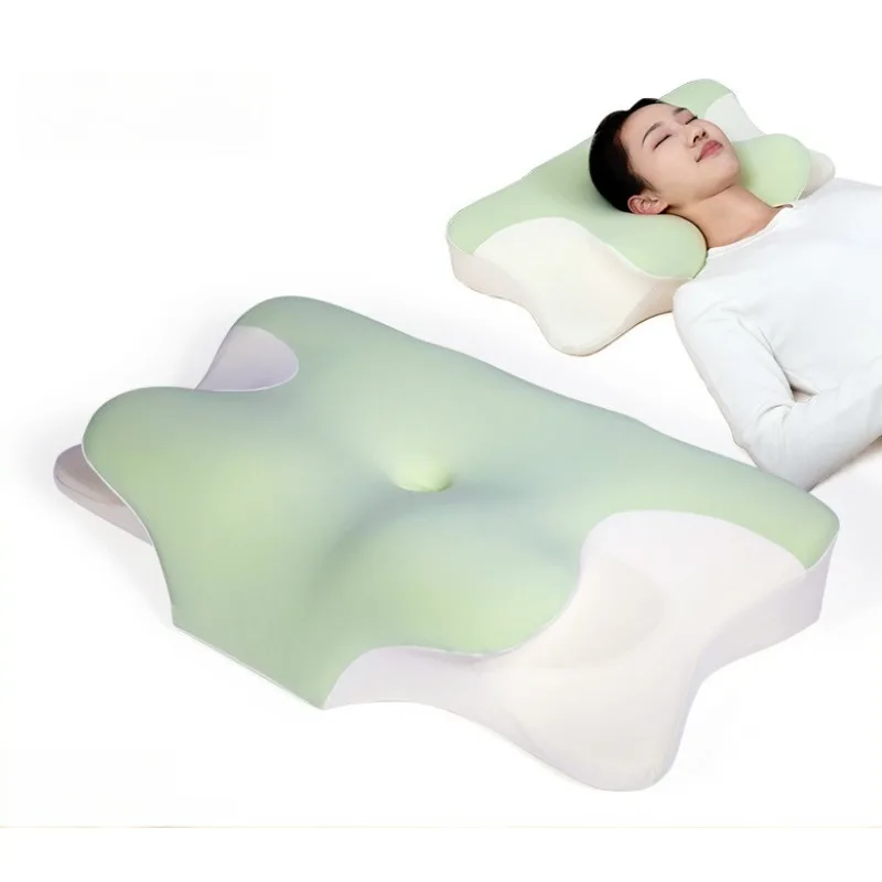 

1 шт. эргономичная шейная подушка-форма бабочки, подушка для поддержки шеи из пены с эффектом памяти для сна, ортопедическая подушка для снятия давления
