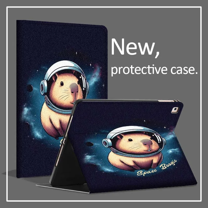 

Шлем космонавта с капибарой для Huawei MatePad 5, 10, 11, 13, 3, X9a X8a V7 6, 11,5, 13,3, защитный чехол для планшета