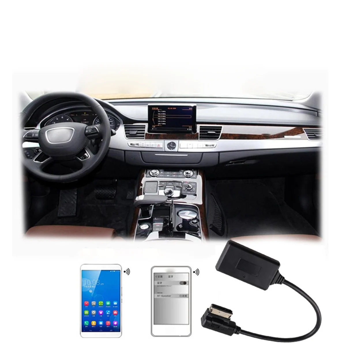 

AMI MMI Bluetooth Module Aux Cable Wireless Audio Input Aux Radio Media Interface for Audi Q5 A5 A7 R7 S5 Q7 A6L A8L