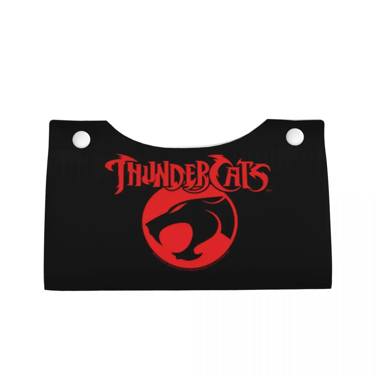 Custom Thundercatss Logo Tissue Box Holder Rectangular HiMan Cheetara PU Leather Facial Tissue Box Cover for Car Office