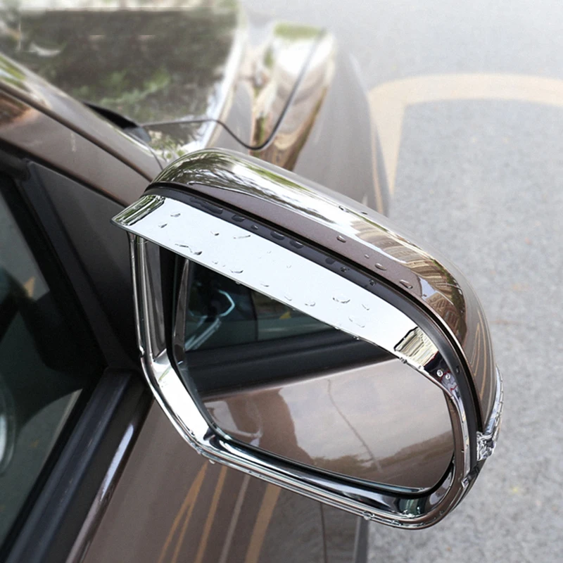 

GWM Ute Pickup ABS Chrome Side Mirror Rearview Rain Eyebrow Frame Cover Trim for Great Wall POER Accessories 2020 2021