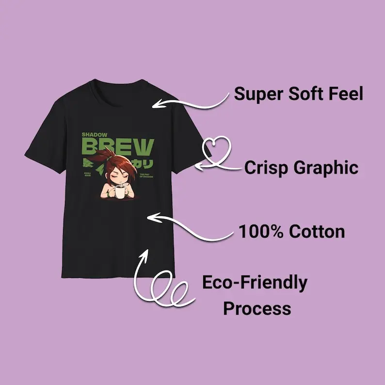 Akali Shirts Coffee Fanart KDA Akali TShirts gift for Gamer t-shirts image 5