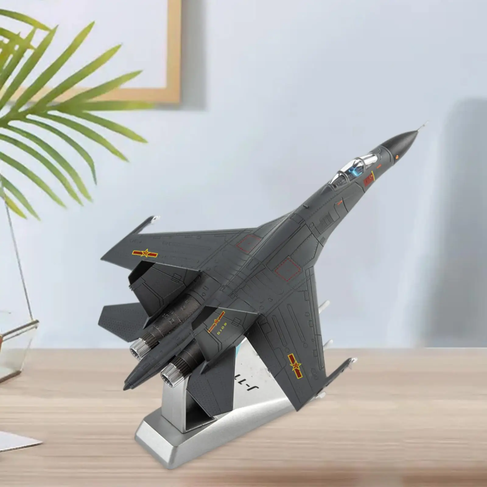 Modelo de avión de combate F-35B en miniatura para exhibición de oficina en casa, acabado