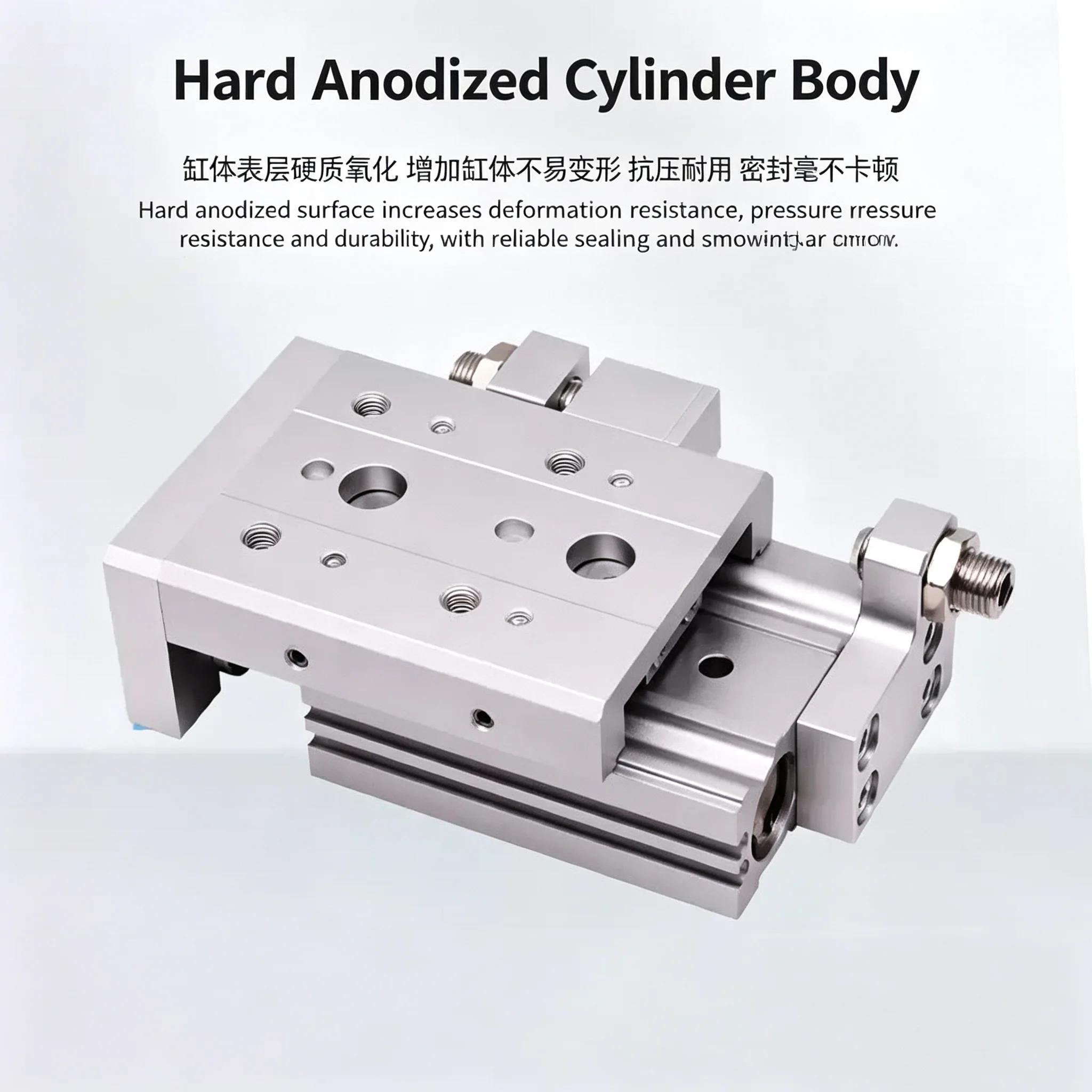 Pneumatic Air Slide Table Guide Cylinder MXS Series - MXS6 MXS8 MXS12 MXS16 MXS20 MXS25 MXS6L MXS6-50 for Industrial Use