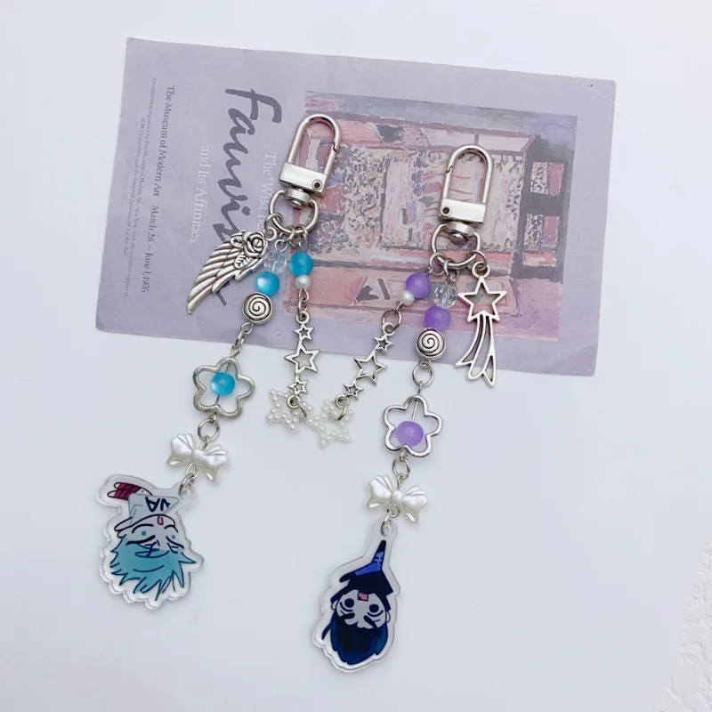 Anime ALIEN STAGE IVAN & TILL Cosplay Keychains Unisex Acrylic Bag Pendant Accessories Key Chain Keyrings Props Gift Jewelry New