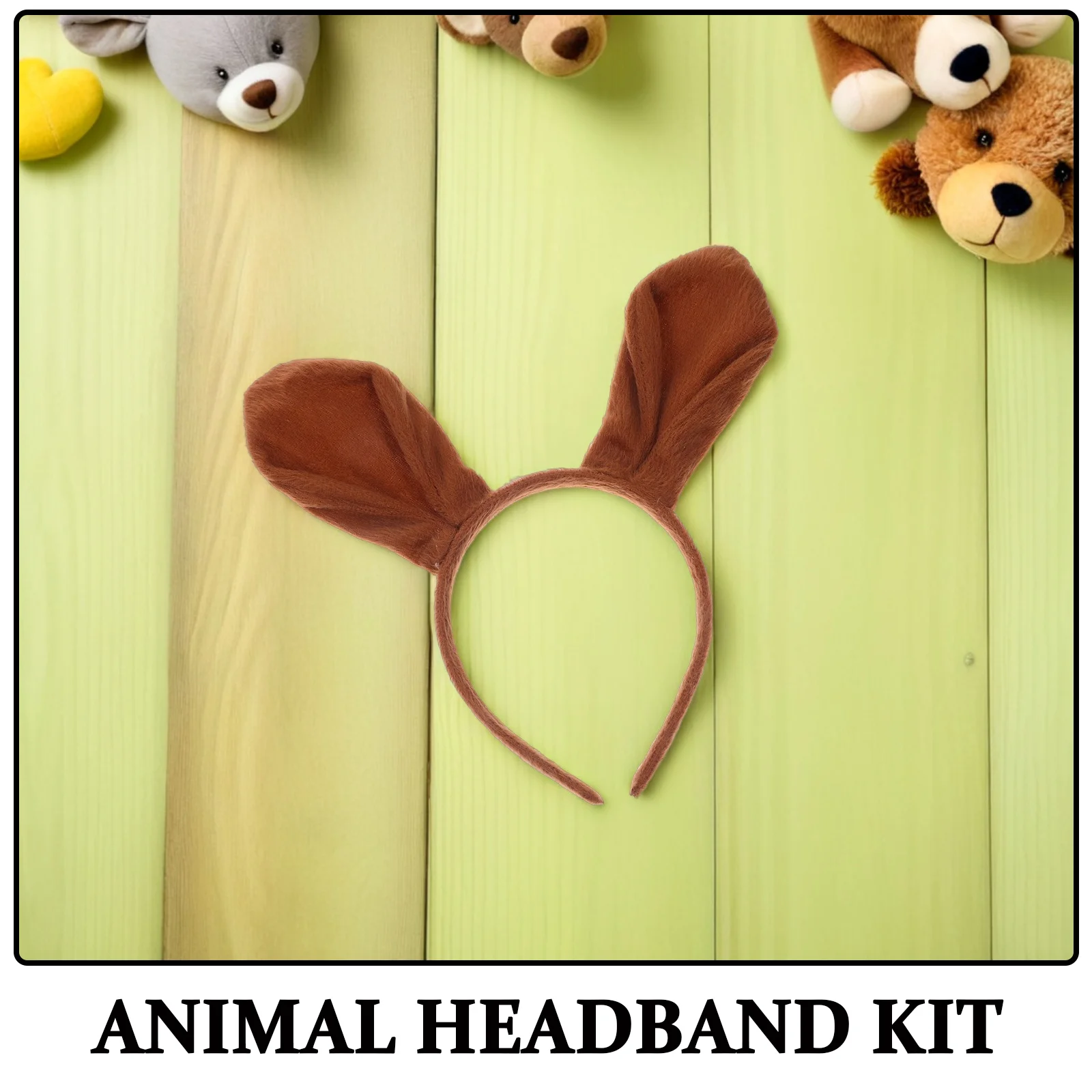 3-delig stokbrood kostuumset kort one size cosplay gunsten foto prop dansfeest decoraties bruin