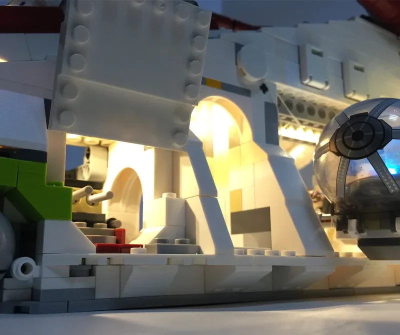 EASYLITE-Kit d'éclairage LED pour blocs de construction non inclus, ensemble de jouets de bricolage, The Republic Gunship, 75021 et 05041