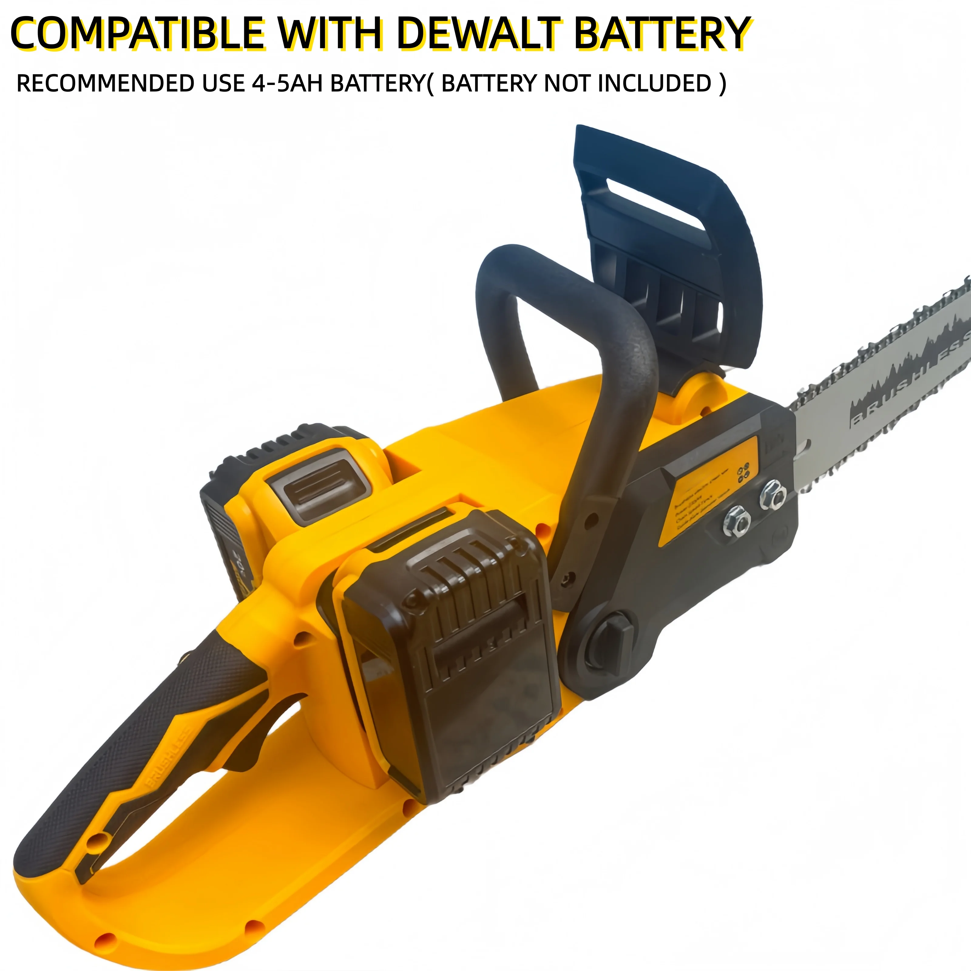 منشار كهربائي 40 فولت (2 × 20 فولت كحد أقصى) 16 بوصة لبطارية ديوالت 20 فولت منشار كهربائي بدون فرش أداة كهربائية لاسلكية #4