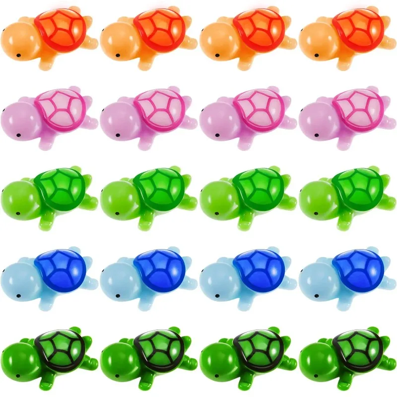 5PCS Miniature Tortoise Aquatic Micro Landscape Decoration Luminous Turtle Desktop Ornaments Mini Turtles Fairy Garden Decor