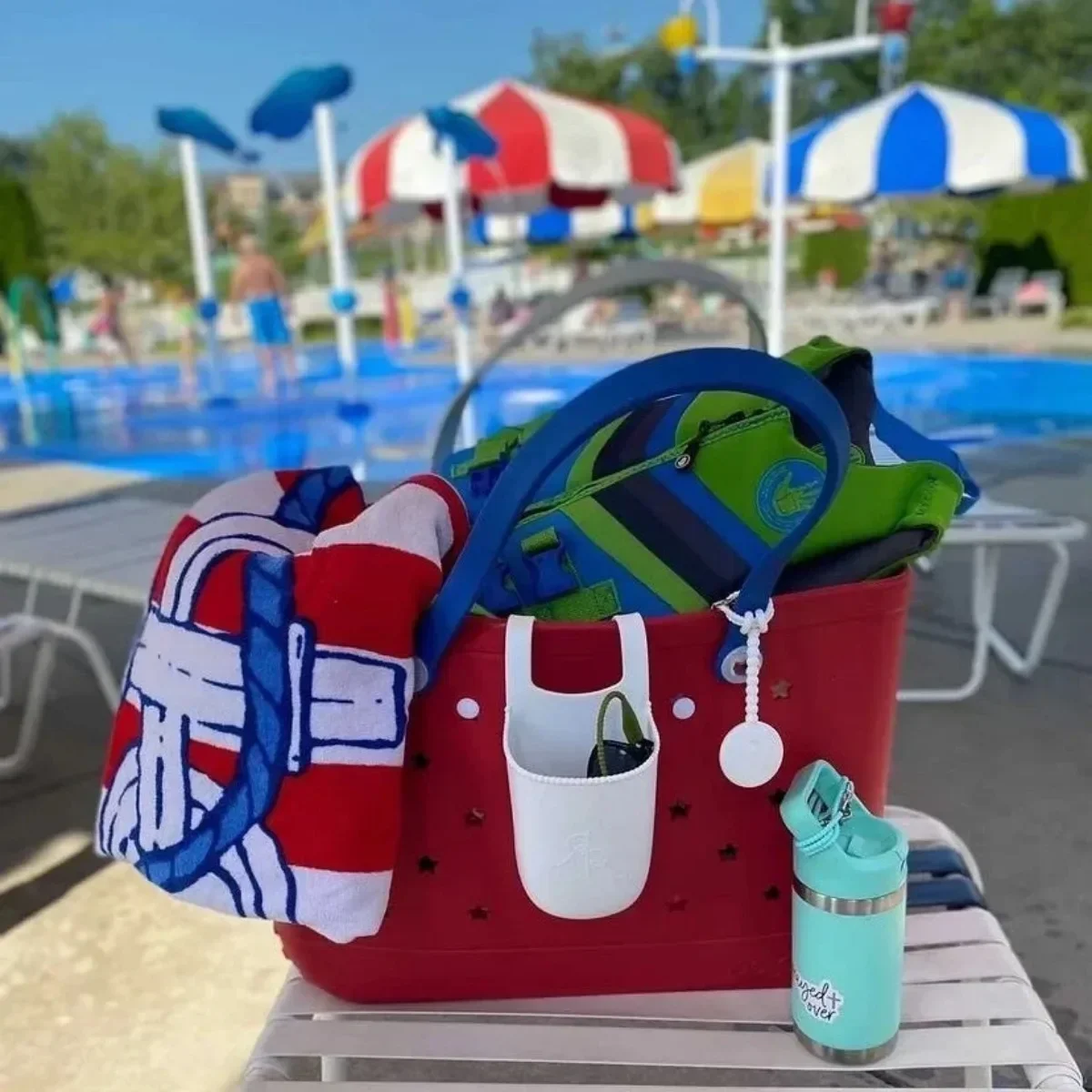 Silicone Storage Bag Silicone Basket with Sand Waterproof Handbag Travel Picnic Sports Gym Dog Brach Pet Tennis Home Storage Bag