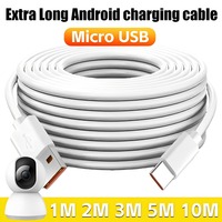 Micro USB Extra Long Android Charging Cable Charger Line for Android Mobile Phones Monitors Extended Charging Cable 1/2/3/5/10m
