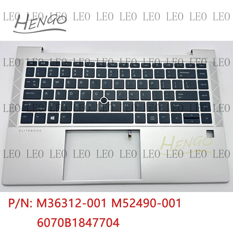 SS  M52490-001 Silver New For HP ELITEBOOK 840 745 G8 745 840 G7 Palmrest & Keyboard