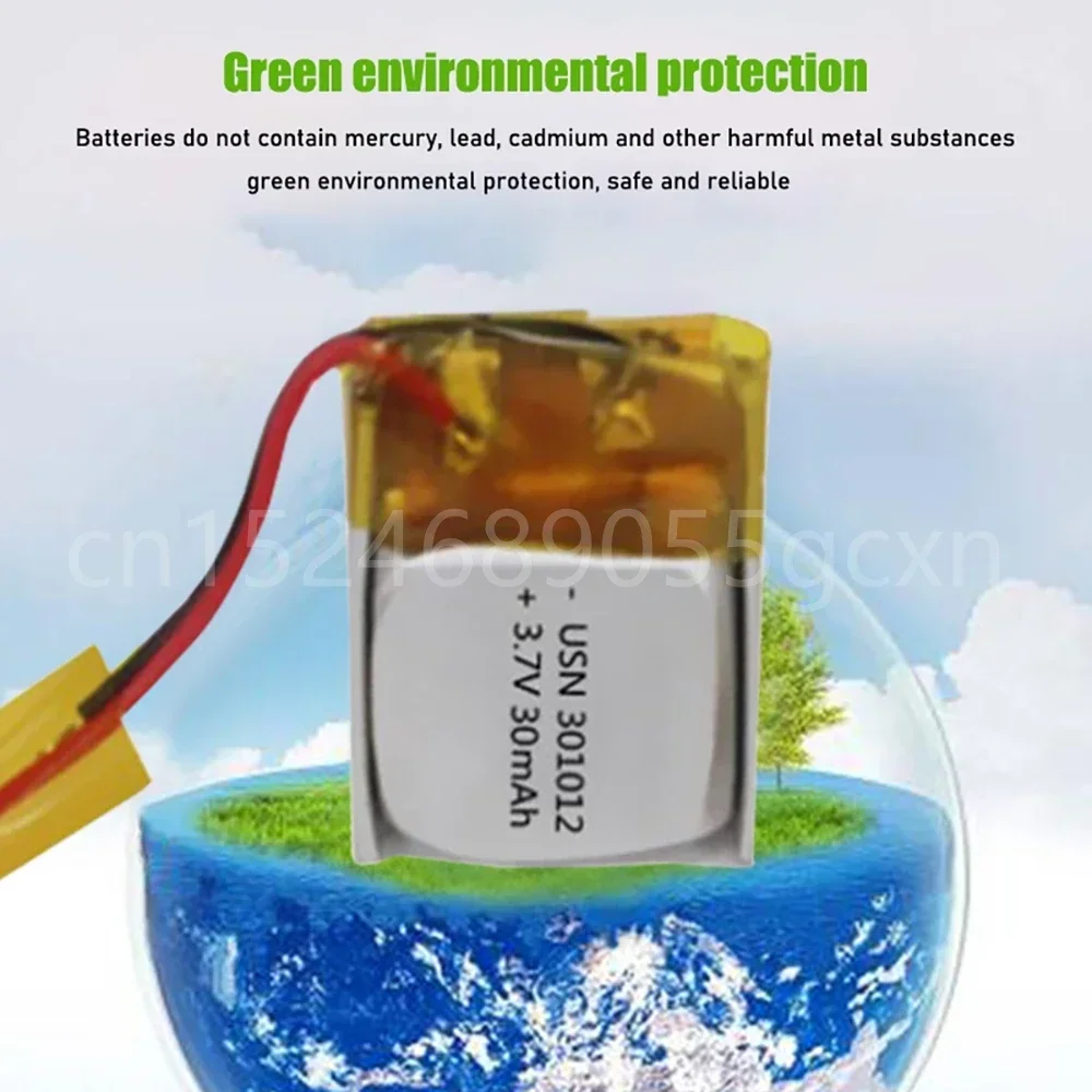 30 mAh 3,7 V 301012   Batteria ricaricabile lipo ai polimeri di litio per GPS MP3 MP4 PAD DVD Telefono altoparlante per cuffie bluetooth fai da te