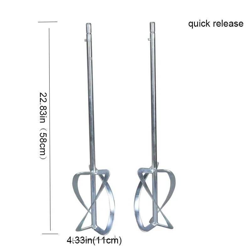 Electric Double Shafts Paddle Mixer Machine for Concrete Putty Cement Mortar Stirrer Hand Paint Mixing Tool